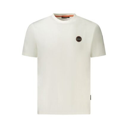 Napapijri White Cotton Men T-Shirt