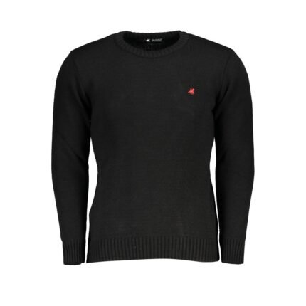 U.S. Grand Polo Black Marabou Men Sweater