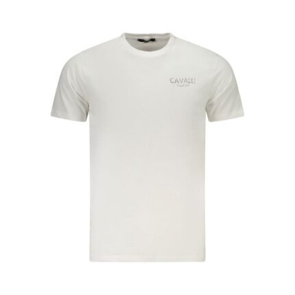 Cavalli Class White Cotton Men's T-Shirt