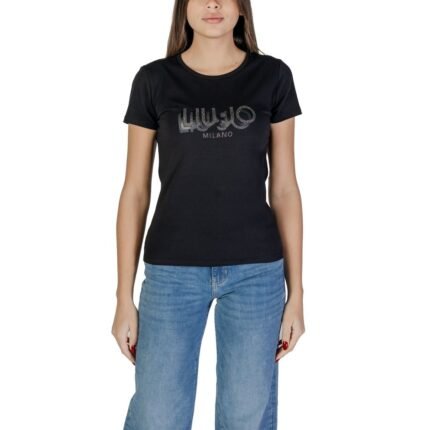 Liu Jo Black Cotton Tops & T-Shirt