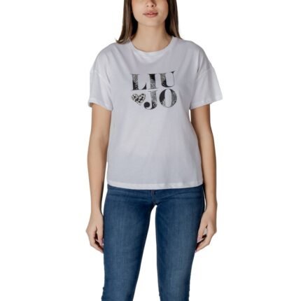 Liu Jo Black And White Cotton T-Shirt