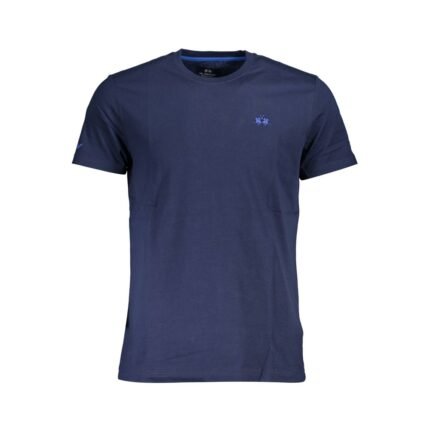 La Martina Blue Cotton Men TShirt