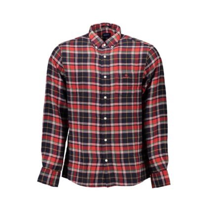 Gant Red Cotton Men Shirt