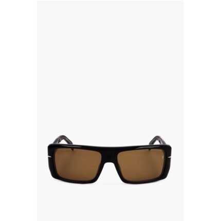 David Beckham Shield Sunglasses with Thick Rods