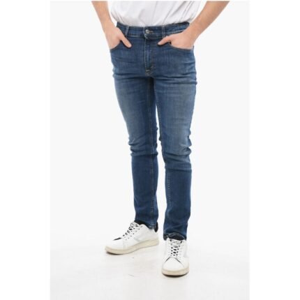 Department 5 Slim Fit SKEITH Jeans with Logoed Button 17cm