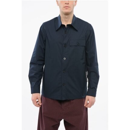 Department 5 Cotton PIKE Shirt with Contrasting Buttons and Breast Pocket