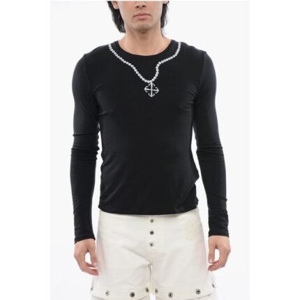 Off-White Pinted NECKLACE Long Sleeved T-shirt