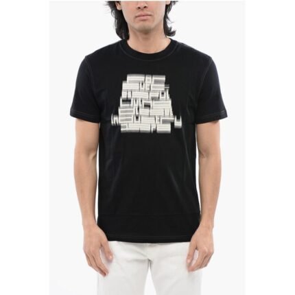 Diesel RED TAG Organic Cotton T-DIEGOR-N1 Crew-neck T-Shirt with Fa