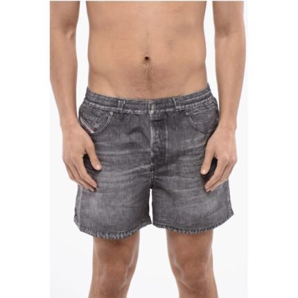 Diesel Swim Shorts BMBX-KEN-37 with Denim Effect Print