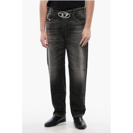 Diesel Dark Washed 2010 D-MACS-S2 Loose Fit Jeans with Cut-Out Logo