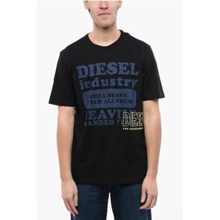 Diesel RED TAG Crew-Neck T-shirt T-JUST-N9 with Contrast Maxi Print