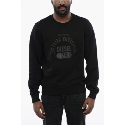 Diesel Brushed Cotton S-GINN LOGO E17 Crew-neck Sweatshirt