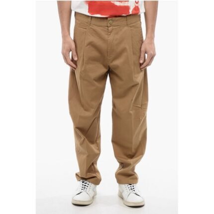 Diesel RED TAG Stretch Cotton Single-Pleat P-ARTHUR Pants