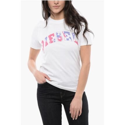 Diesel RED TAG Cotton T-REG-G11 Crew-Neck T-shirt With Gradient Pri