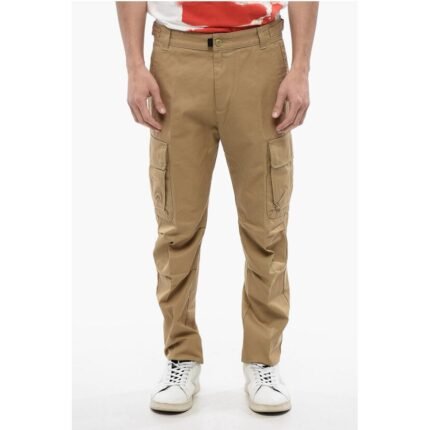 Diesel RED TAG Solid Color P-ARGYM Cargo Pants with Belt Loops