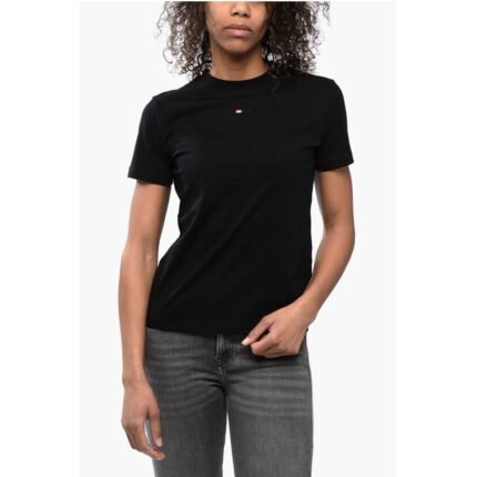 Diesel RED TAG Solid Color T-REG-MICRODIV Crew-neck T-Shirt
