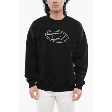 Diesel RED TAG Brushed Cotton S-MART-BIGOVAL Crew-neck Sweatshirt w