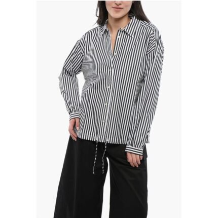 Woolrich Awning Striped YARN Shirt with Drawstringed Bottom