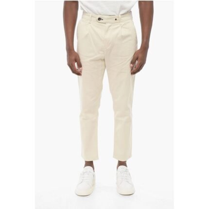 Rag&Bone ICONS Single-pleated Stretch Cotton Chinos Pants
