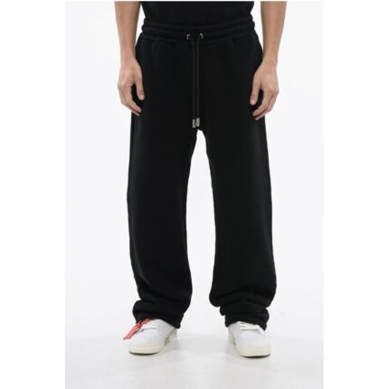 Off-White Brushed Cotton BANDANA Embroidered Joggers
