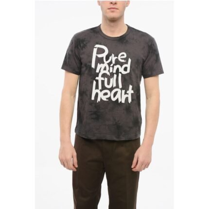 Comme Des Garçons Crew Neck PURE MIND Tie Dye Cotton T-Shirt