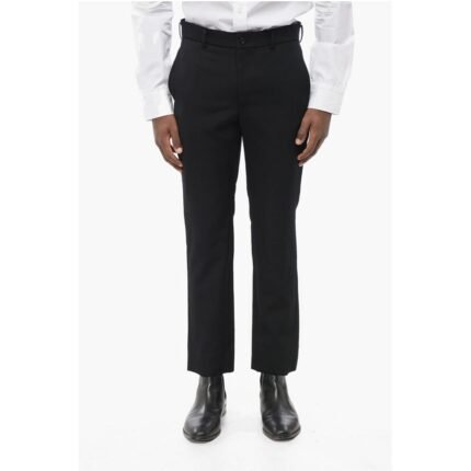 Comme Des Garçons Slim Fit Wool Pants with Belt Loops