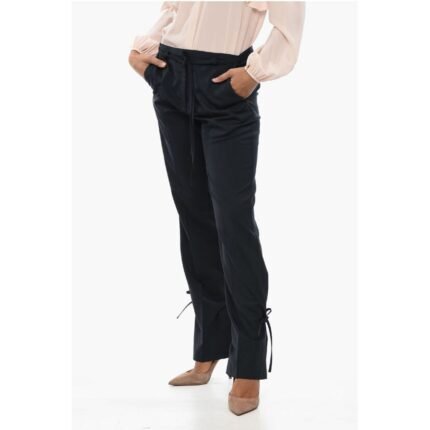 Eudon Choi Relaxed-Fit Pants with Lace Detail