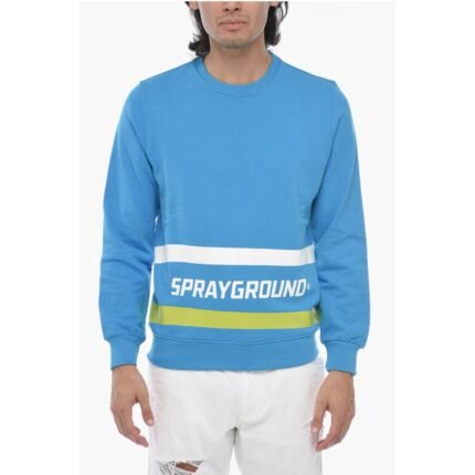 Sprayground Brushed Sweatshirt with Logo Print