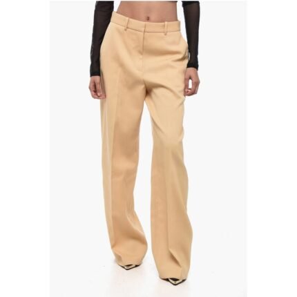 Lanvin Wool Wide-leg Pants with Pleats