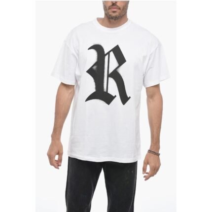 Raf Simons Frontal Maxi Monogram Crew-neck T-shirt