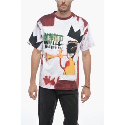 Honey Fucking Dijon BASQUIAT Printed Crew-neck T-Shirt