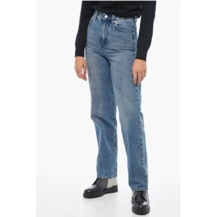 Michael Kors Straight-leg Denims with Distressed Detail