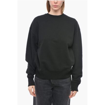 Department 5 Fleeced Cotton Oversized WESTIN Crew-neck Sweatshirt