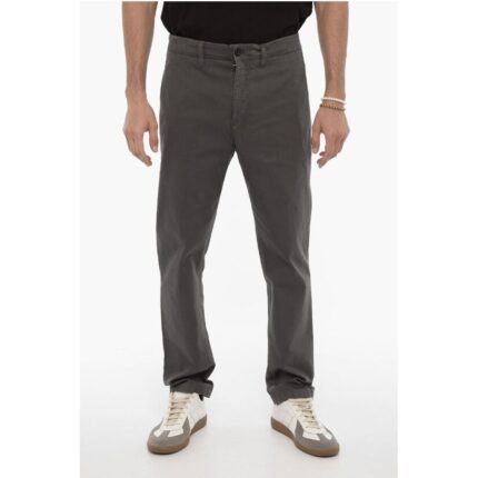 Department 5 Cotton Twill Pants with Hidden Closure