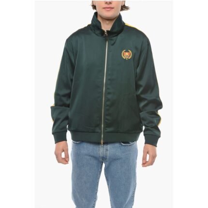 Bel Air Athletics Contrasting Side Bands Mock Neck Sating ACADEMY Sweatshihrt