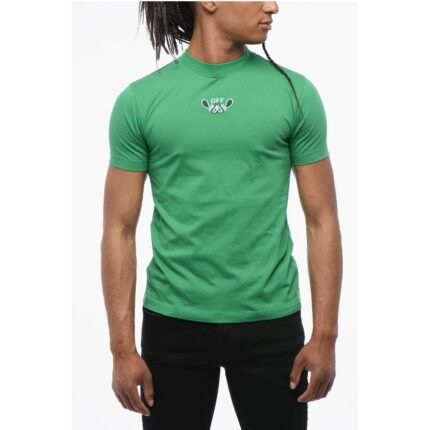 Off-White Slim-Fit BANDANA Embroidered T-shirt