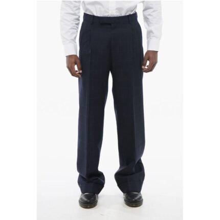 Gucci 4-Pocketed Jacquard Wool Pants with Ton sur Ton Monogram Mot