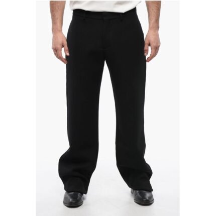 Off-White Wool Straight-Fit Pants