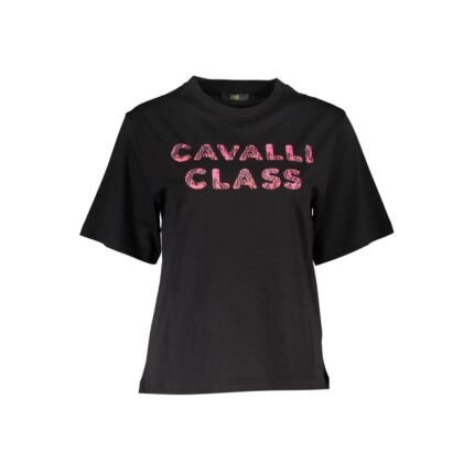 Cavalli Class Black Cotton Women Top
