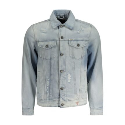 Guess Jeans Blue Cotton Jacket