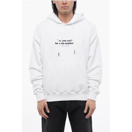 Off-White Printed NUMBER Skate-Fit Hoodie