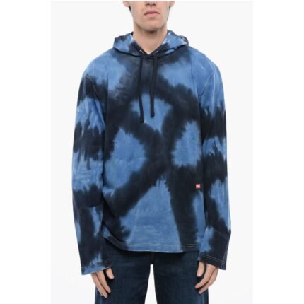 Diesel Tie Dye Effect T-CRANE-LS-HOOD-N1 Hoodie