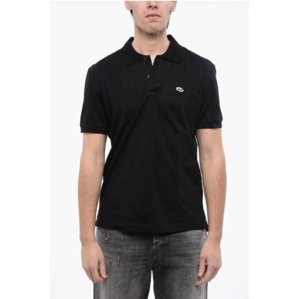 Diesel RED TAG Solid Color T-SMITH-DOVAL-PJ Polo Shirt with Oval-D