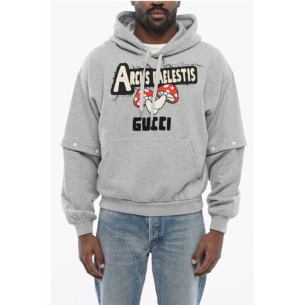 Gucci Cotton ARCUS CAELESTIS Hoodie with Removable Sleeves
