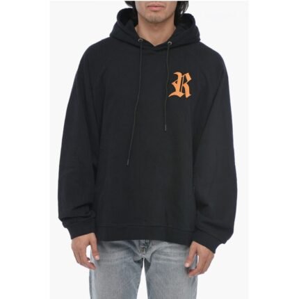 Raf Simons Oversize Fit Hoodie With Logo Patch