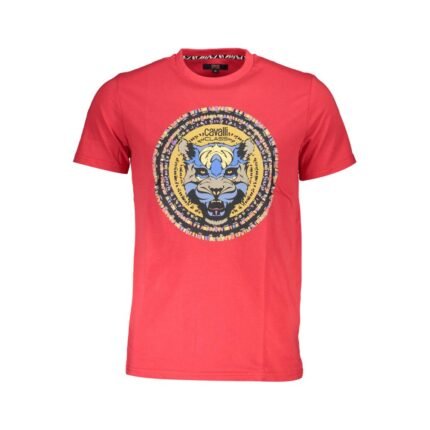 Cavalli Class Red Cotton T-Shirt